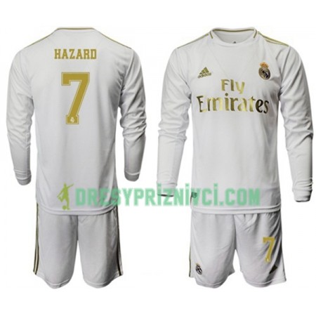 Fotbalový Komplet Real Madrid Hazard 7 Dětské Domácí 2019-2020 Dlouhý Rukáv (+ trenýrky)